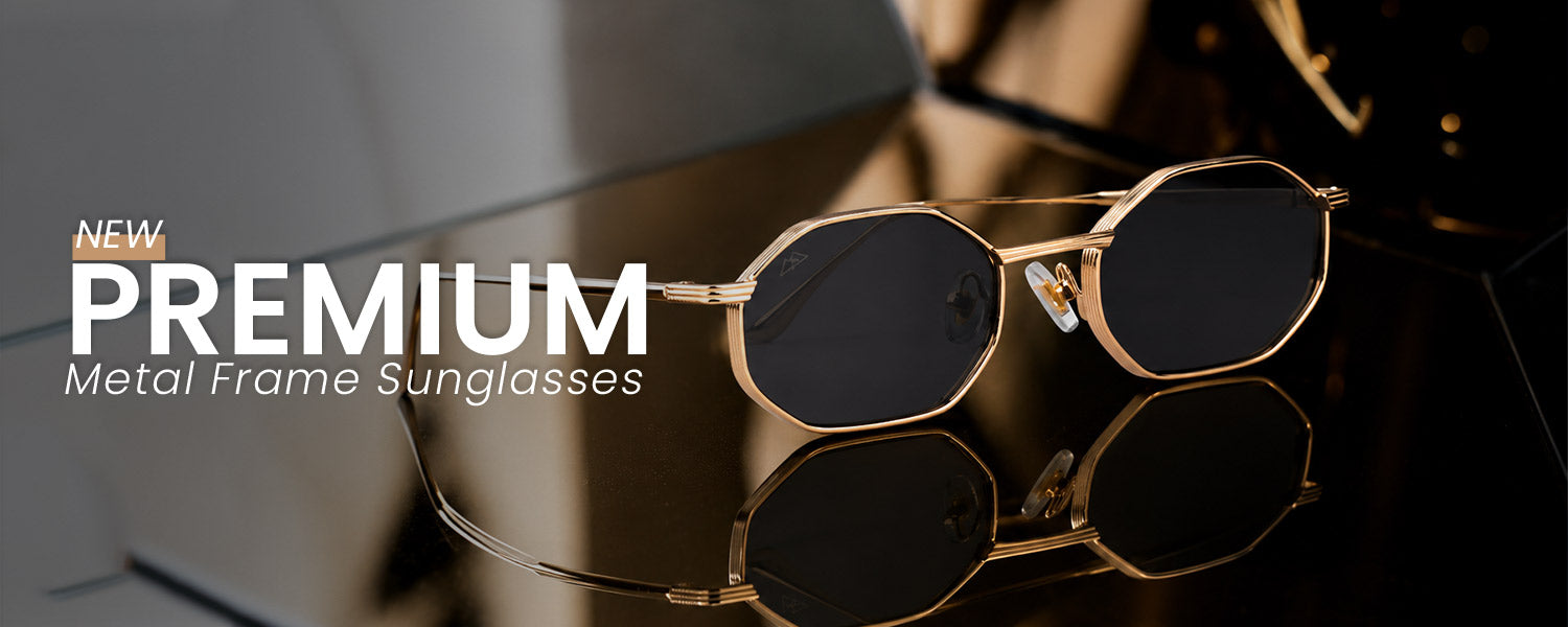New Premium Metal Frame Sunglasses